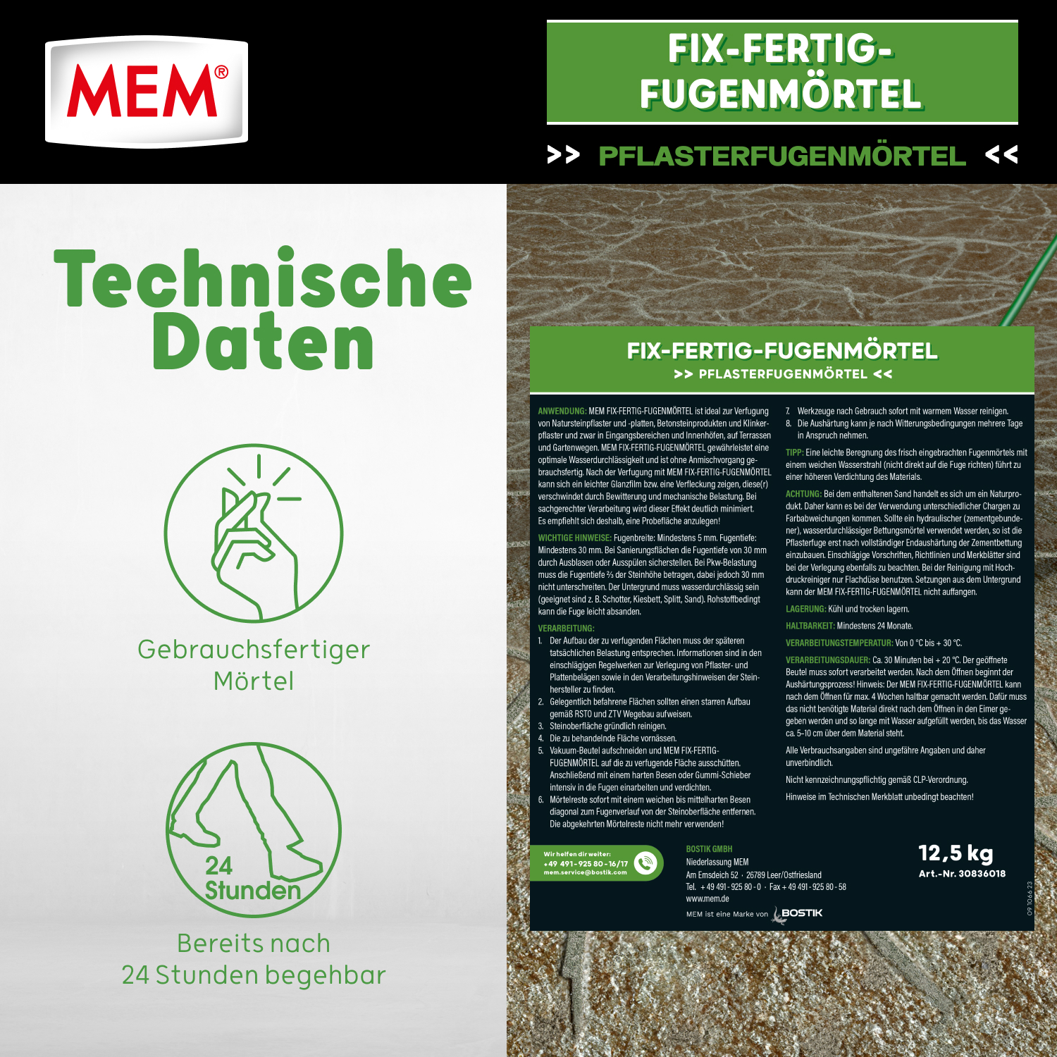 Fix-Fertig-Fugenmörtel steingrau