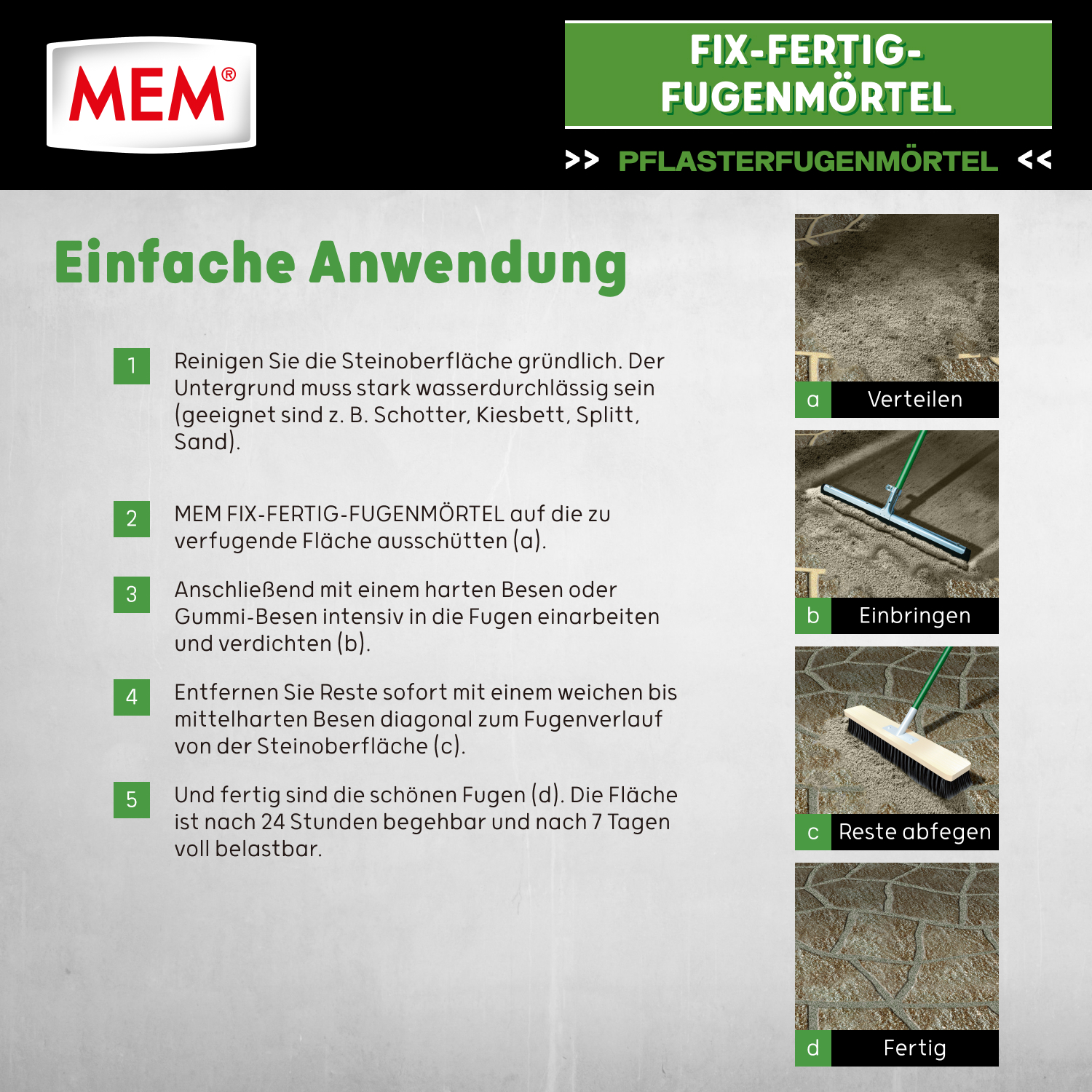 Fix-Fertig-Fugenmörtel steingrau