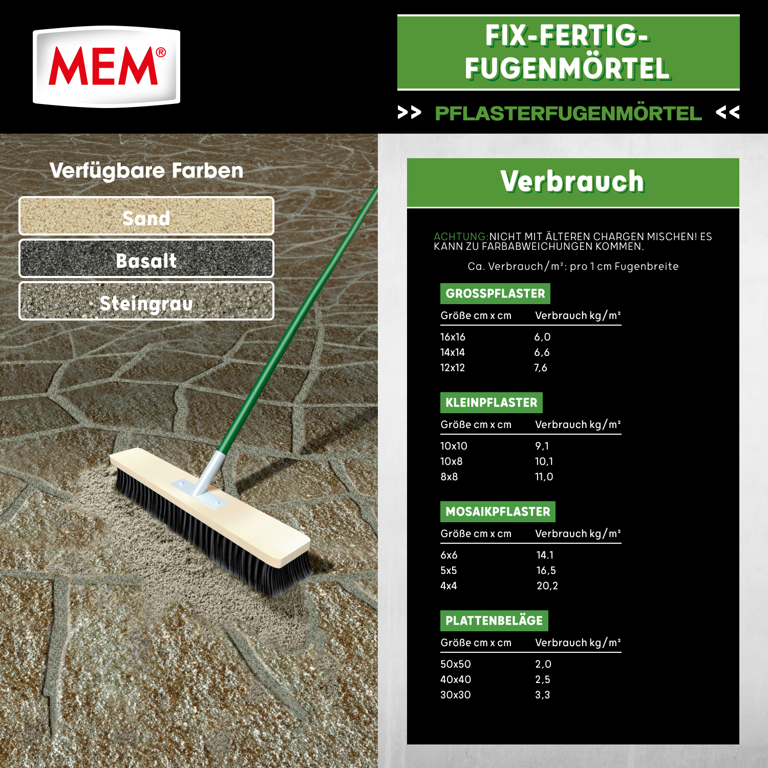 Fix-Fertig-Fugenmörtel steingrau